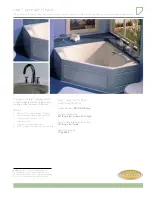 Предварительный просмотр 1 страницы Jacuzzi Tara Pure Air II Bath EB10 Specification Sheet