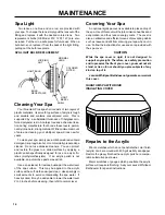 Preview for 18 page of Jacuzzi The Quantum Plus Owner'S Manual