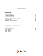 Preview for 2 page of Jade CHITWOOD SMOKE BROILER KC-24 Installation & Maintenance Instructions Manual