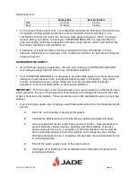 Preview for 4 page of Jade CHITWOOD SMOKE BROILER KC-24 Installation & Maintenance Instructions Manual