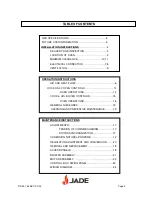 Preview for 2 page of Jade CONVECTION OVEN Installation & Operation Manual