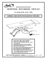 Preview for 1 page of Jadeim Handy 10740 Instructions, Parts Drawing, Part List