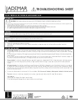 JADEMAR LIGHTING JRL-SOL Series Troubleshooting preview