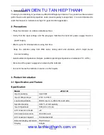 Preview for 2 page of Jadever JWI-3100 User Manual