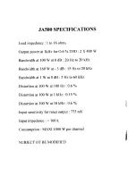 Preview for 11 page of Jadis JA500 Installation Instructions Manual