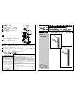 Preview for 1 page of JADO Borma 814 201 Series Installation Instructions