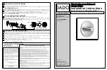 Preview for 1 page of JADO Borma 814 536 Series Installation Instructions