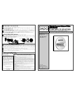 Preview for 1 page of JADO Borma 814 546 Series Installation Instructions