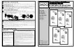 Предварительный просмотр 1 страницы JADO Classic 853/495 Series Installation Instructions