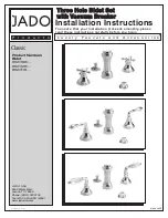 JADO Classic 892/398 Series Installation Instructions preview