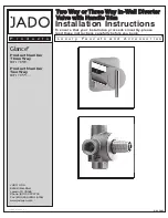 JADO Glance 831/178 Series Installation Instructions preview