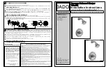 Preview for 1 page of JADO Hatteras 842/485 Installation Instructions