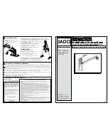 Preview for 1 page of JADO New Haven 825 850 Installation Instructions