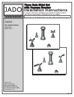 Preview for 1 page of JADO Savina 845/004 Series Installation Instructions Manual