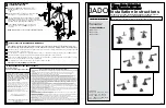 Предварительный просмотр 1 страницы JADO Tamarac 815/511 Series Installation Instructions