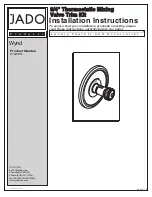 JADO Wynd 816/989 Series Installation Instructions preview