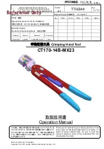 Preview for 1 page of JAE CT170-14B-MX23 Operation Manual