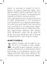 Preview for 22 page of Jaeger-leCoultre Q2542540 Instructions For Use Manual