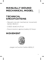 Preview for 27 page of Jaeger-leCoultre Q2542540 Instructions For Use Manual