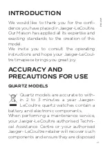 Preview for 3 page of Jaeger-leCoultre REVERSO ONE MONOFACE Manual