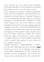 Preview for 36 page of Jaeger-leCoultre REVERSO TRIBUTE CHRONOGRAPH Manual