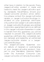 Preview for 40 page of Jaeger-leCoultre REVERSO TRIBUTE CHRONOGRAPH Manual