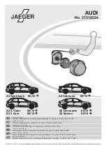 Предварительный просмотр 1 страницы Jaeger 21010524 Fitting Instructions Manual