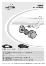 Jaeger 21020108 Fitting Instructions Manual предпросмотр