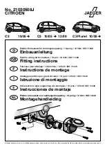 Предварительный просмотр 1 страницы Jaeger 21030508J Fitting Instructions Manual