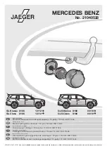 Jaeger 21040528 Fitting Instructions Manual preview