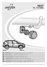 Jaeger 21210509 Fitting Instructions Manual предпросмотр