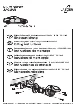 Jaeger J21360502J Fitting Instructions Manual предпросмотр