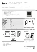 Предварительный просмотр 13 страницы Jaga JRT-100 Installation, Settings & Use