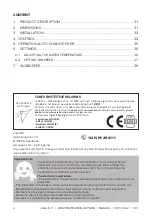 Preview for 30 page of Jaga MINI FREESTANDING HYBRID Installation And Operation Manual