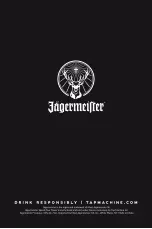 Preview for 8 page of Jägermeister SPEED POUR TOWER Owner'S Manual