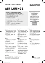 Preview for 2 page of Jahnke AIR LOUNGE 79ST45 Instruction Manual