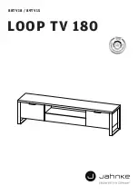 Jahnke LOOP TV 180 88TV18 Assembly Instructions Manual предпросмотр