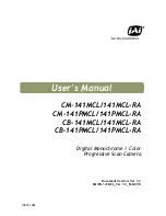 JAI 141MCL-RA User Manual предпросмотр