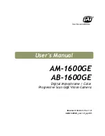 Preview for 1 page of JAI AB-1600GE User Manual