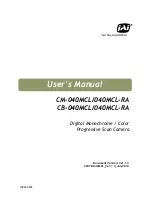 Предварительный просмотр 1 страницы JAI CB-040MCL-RA User Manual