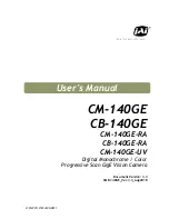 JAI CB-140GE User Manual preview