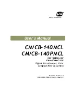 JAI CB-140MCL User Manual preview