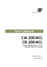 Preview for 1 page of JAI CB-200MCL User Manual