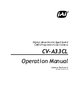 JAI CV-A33CL Operation Manual preview