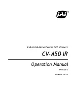 Предварительный просмотр 1 страницы JAI CV-A50 IR Operation Manual