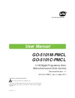 JAI GO-5101C-PMCL User Manual preview