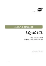 Preview for 1 page of JAI LQ-401CL User Manual