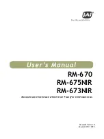 Preview for 1 page of JAI RM-670 User Manual