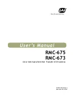JAI RMC-675 User Manual preview