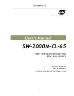 JAI SW-2000M-CL-65 User Manual preview